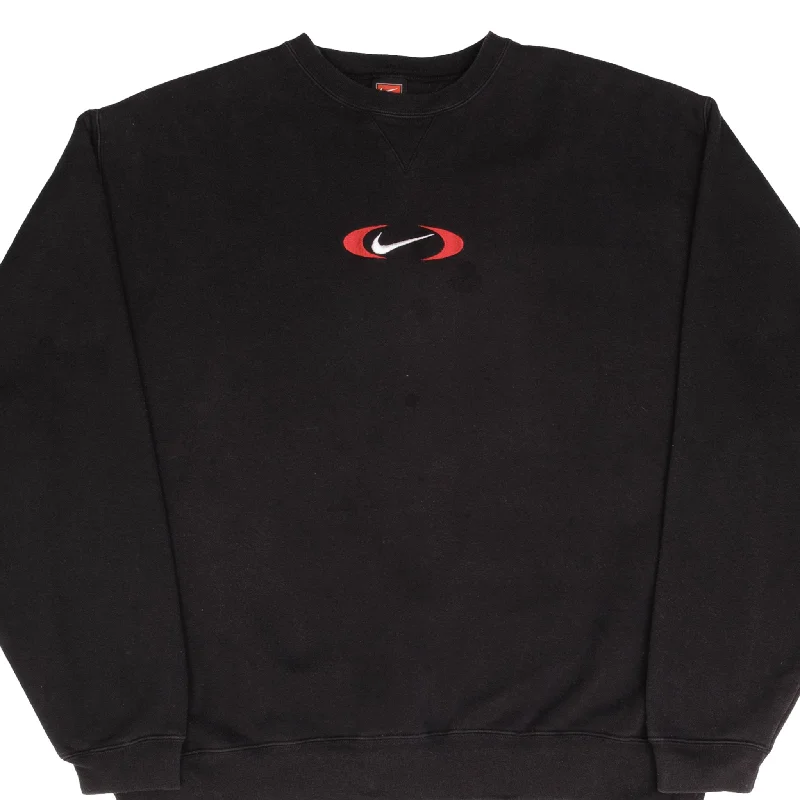 Flash sale alert! Shop fashion-forward clothing at discounted prices. VINTAGE NIKE CENTER BIG SWOOSH BLACK SWEATSHIRT 1990S SIZE XL Flash sale alert! Shop fashion-forward clothing at discounted prices. VINTAGE NIKE CENTER BIG SWOOSH BLACK SWEATSHIRT 1990S SIZE XL