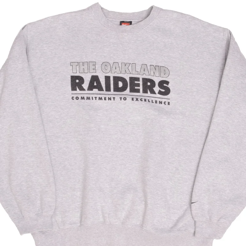 Shop new arrivals in clothing and save – VINTAGE NIKE NFL OAKLAND RAIDERS HEAVYWEIGHT GRAY SWEATSHIRT 1990S SIZE XL Shop new arrivals in clothing and save – VINTAGE NIKE NFL OAKLAND RAIDERS HEAVYWEIGHT GRAY SWEATSHIRT 1990S SIZE XL