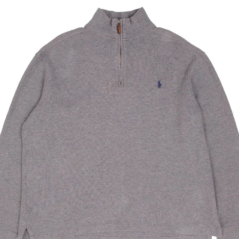 Shop clothing essentials at a fraction of the price – VINTAGE POLO RALPH LAUREN GRAY QUARTER 1/4 ZIP SWEATER 1990S SIZE LARGE Shop clothing essentials at a fraction of the price – VINTAGE POLO RALPH LAUREN GRAY QUARTER 1/4 ZIP SWEATER 1990S SIZE LARGE