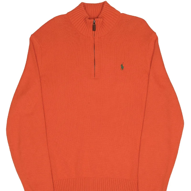 Shop the best in men’s fashion for less – limited-time sale! VINTAGE POLO RALPH LAUREN ORANGE KNIT QUARTER 1/4 ZIP SWEATER 1990S SIZE XL Shop the best in men’s fashion for less – limited-time sale! VINTAGE POLO RALPH LAUREN ORANGE KNIT QUARTER 1/4 ZIP SWEATER 1990S SIZE XL