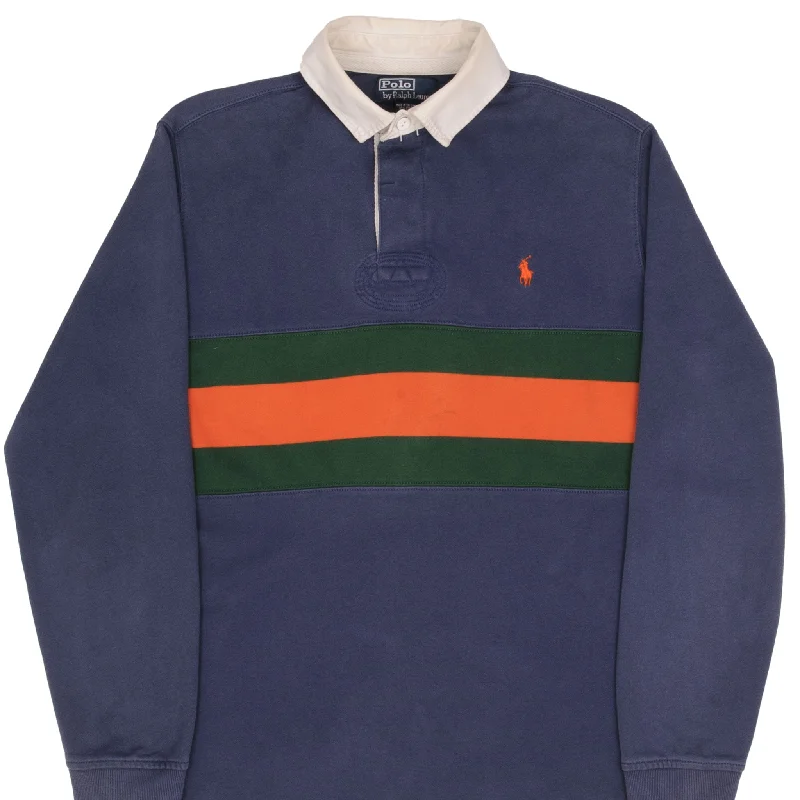 Update your look for less with men’s clothing on sale. VINTAGE RALPH LAUREN BLUE GREEN ORANGE STRIPED RUGBY POLO SHIRT 1990S SZE MEDIUM Update your look for less with men’s clothing on sale. VINTAGE RALPH LAUREN BLUE GREEN ORANGE STRIPED RUGBY POLO SHIRT 1990S SZE MEDIUM