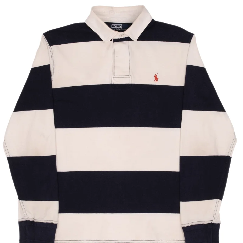 Buy now, pay later – exclusive savings on men’s clothing. VINTAGE RALPH LAUREN BLUE & WHITE STRIPED RUGBY POLO SHIRT 1990S SIZE LARGE Buy now, pay later – exclusive savings on men’s clothing. VINTAGE RALPH LAUREN BLUE & WHITE STRIPED RUGBY POLO SHIRT 1990S SIZE LARGE
