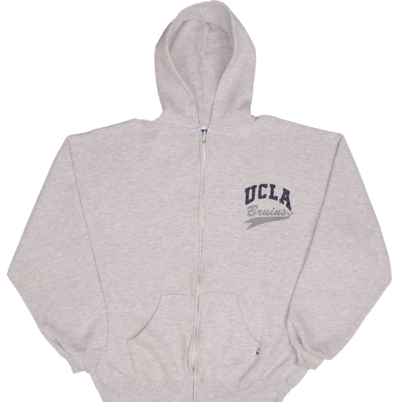 Get the latest trends in men’s clothing – huge savings inside.  VINTAGE UCLA BRUINS FULL ZIP RUSSELL HOODIE SWEATSHIRT 1990S SIZE XL MADE IN USA