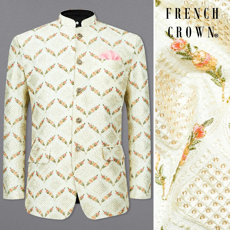 Shop our men's clothing collection for the best prices of the season. Albescent Cream with Sequins Embroidered Bandhgala Blazer Shop our men's clothing collection for the best prices of the season. Albescent Cream with Sequins Embroidered Bandhgala Blazer
