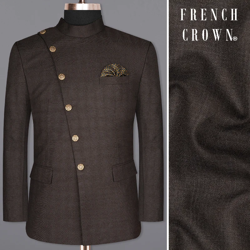 Flash discounts – men’s clothing essentials for less. Armadillo Brown subtle windowpane Cross Placket Wool Rich Bandhgala Blazer Flash discounts – men’s clothing essentials for less. Armadillo Brown subtle windowpane Cross Placket Wool Rich Bandhgala Blazer