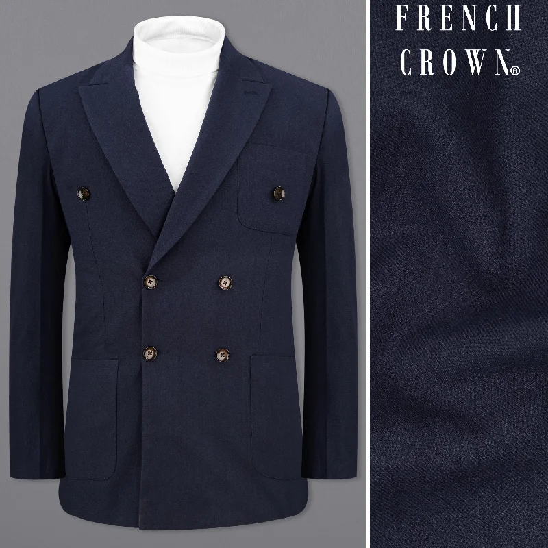 Shop men’s clothing now and enjoy amazing savings.  Baltic Navy Blue Wool Rich Double Breasted Sports Blazer