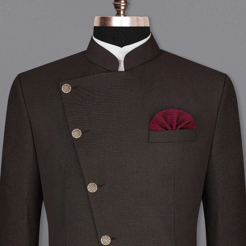 Save on trendy clothing for every season –Shoppers get exclusive deals. Baltic Sea Brown Cross Placket Bandhgala Blazer Save on trendy clothing for every season –Shoppers get exclusive deals. Baltic Sea Brown Cross Placket Bandhgala Blazer