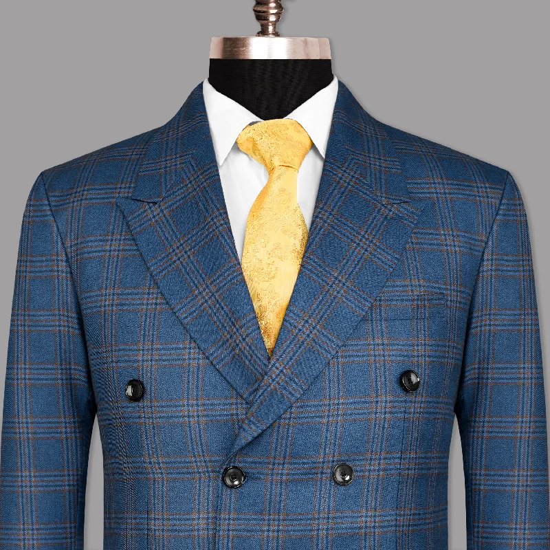 Limited-time discounts on clothing you’ll love Bismarck Blue Plaid Double Breasted Blazer Limited-time discounts on clothing you’ll love Bismarck Blue Plaid Double Breasted Blazer