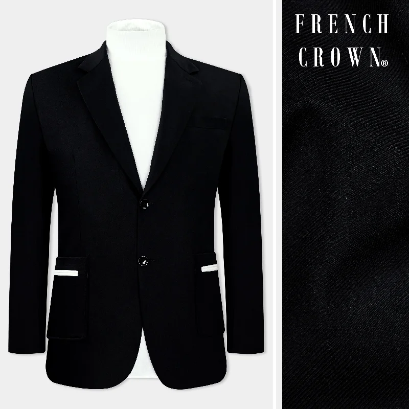 Shop men’s fashion for less – prices slashed on select items. Jade Black Subtle Sheen Patch Pockets Performance Blazer Shop men’s fashion for less – prices slashed on select items. Jade Black Subtle Sheen Patch Pockets Performance Blazer