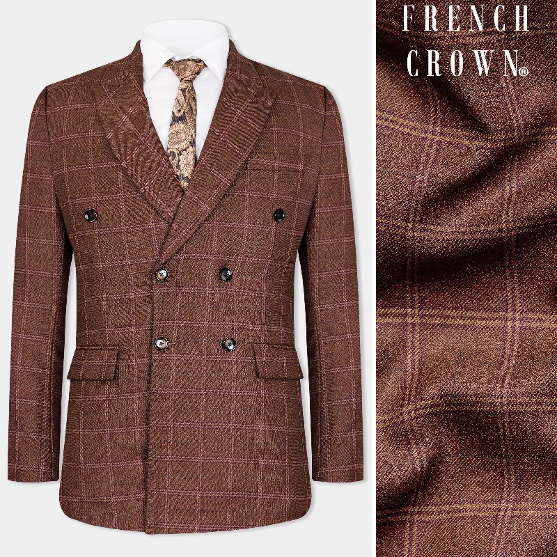 Special offers on the latest clothing collections – Don’t miss out! Bole Brown Windowpane Tweed Double Breasted Blazer Special offers on the latest clothing collections – Don’t miss out! Bole Brown Windowpane Tweed Double Breasted Blazer