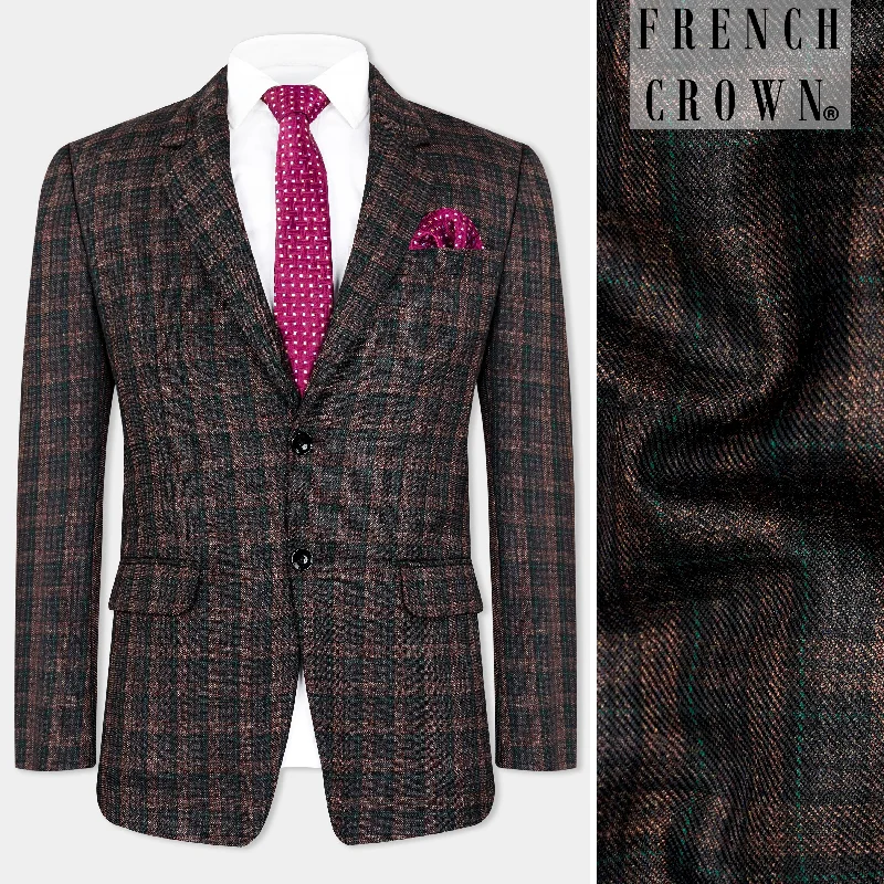 Upgrade your wardrobe with stylish clothing at discounted prices. Bole Brown with Ebony Clay Black Plaid Wool Rich Blazer Upgrade your wardrobe with stylish clothing at discounted prices. Bole Brown with Ebony Clay Black Plaid Wool Rich Blazer