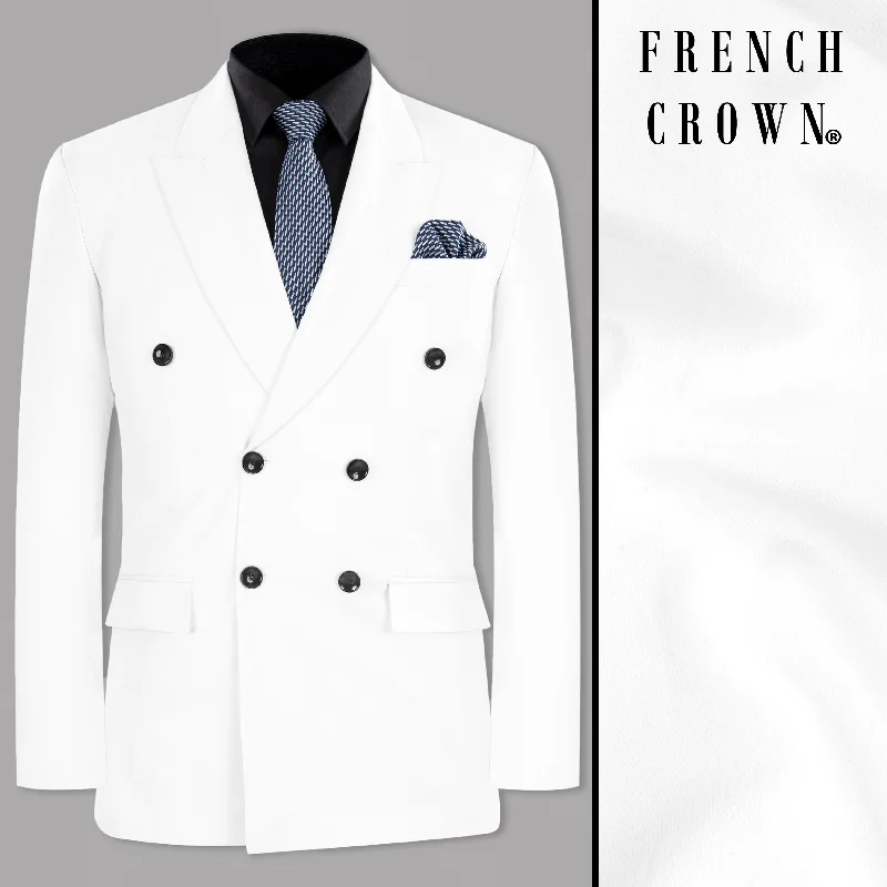Exclusive offers on the latest clothing styles for men . Bright White Subtle Sheen Double Breasted Blazer Exclusive offers on the latest clothing styles for men . Bright White Subtle Sheen Double Breasted Blazer
