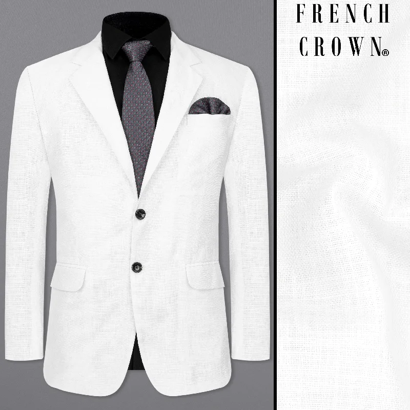 Flash deals on men’s clothing – Grab yours today! Bright White Luxurious Linen Blazer Flash deals on men’s clothing – Grab yours today! Bright White Luxurious Linen Blazer