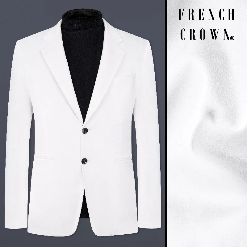 Shop the best clothing brands at amazing prices –   Bright White Velvet Blazer