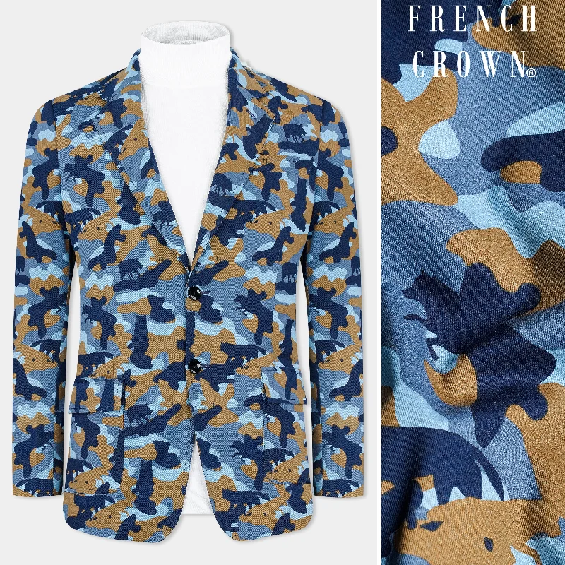 Seasonal discounts on stylish clothes – Perfect for any occasion! Carolina Blue with Prussian Blue and Mocha Brown Printed Premium Cotton Blazer Seasonal discounts on stylish clothes – Perfect for any occasion! Carolina Blue with Prussian Blue and Mocha Brown Printed Premium Cotton Blazer