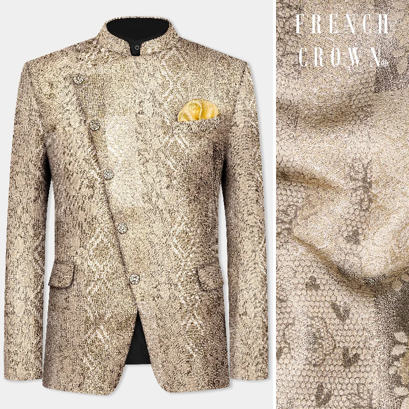 Shop the essentials – men’s wardrobe must-haves on sale. Cashmere and Sandrift Brown Jacquard Floral Weave Cross Placket Bandhgala Jodhpuri Shop the essentials – men’s wardrobe must-haves on sale. Cashmere and Sandrift Brown Jacquard Floral Weave Cross Placket Bandhgala Jodhpuri
