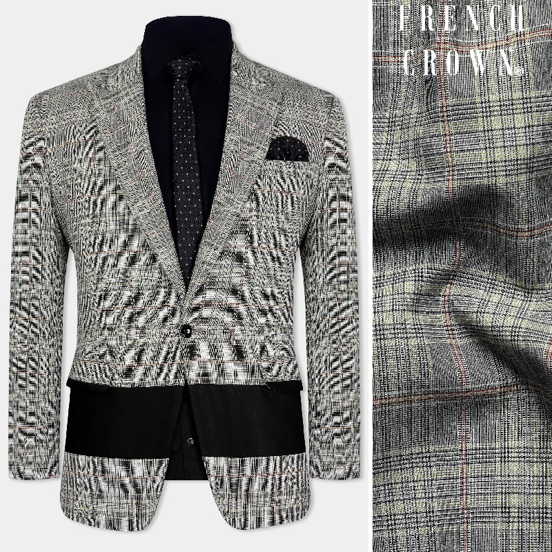 Save up to 60% on new arrivals in clothing – Shop now! Chalice Gray Plaid and Black Wool Rich Designer Blazer Save up to 60% on new arrivals in clothing – Shop now! Chalice Gray Plaid and Black Wool Rich Designer Blazer