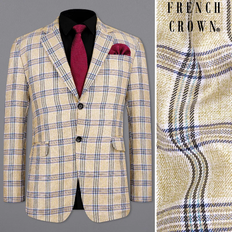 Fresh clothing styles are here – Shop now for exclusive discounts! Coriander Light Brown with Rhino Blue Plaid Single Breasted Blazer Fresh clothing styles are here – Shop now for exclusive discounts! Coriander Light Brown with Rhino Blue Plaid Single Breasted Blazer