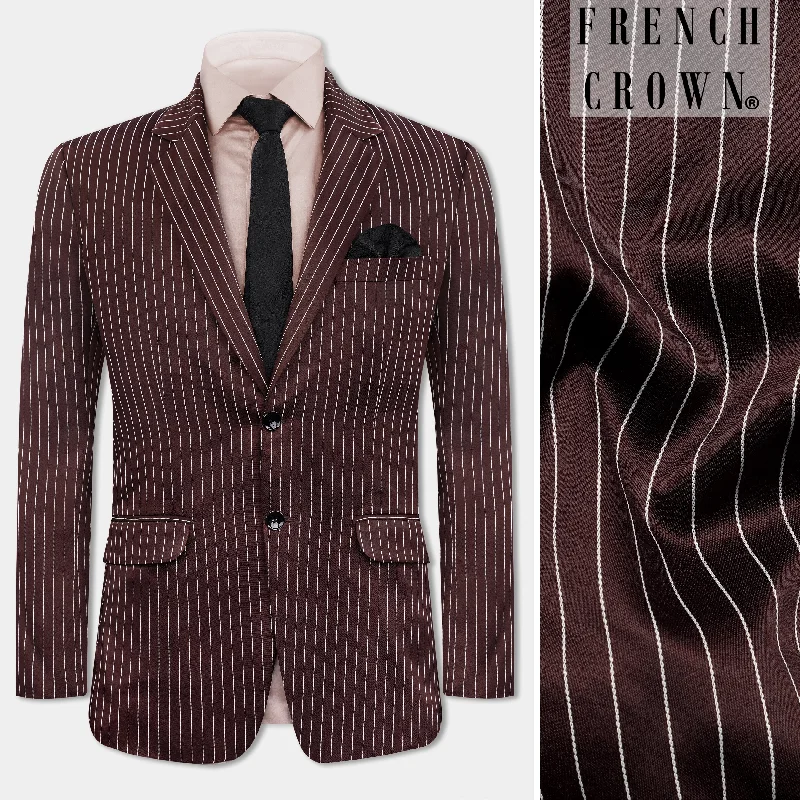 Huge savings on popular clothing styles – Cork Brown and White Striped Wool Rich Blazer Huge savings on popular clothing styles – Cork Brown and White Striped Wool Rich Blazer