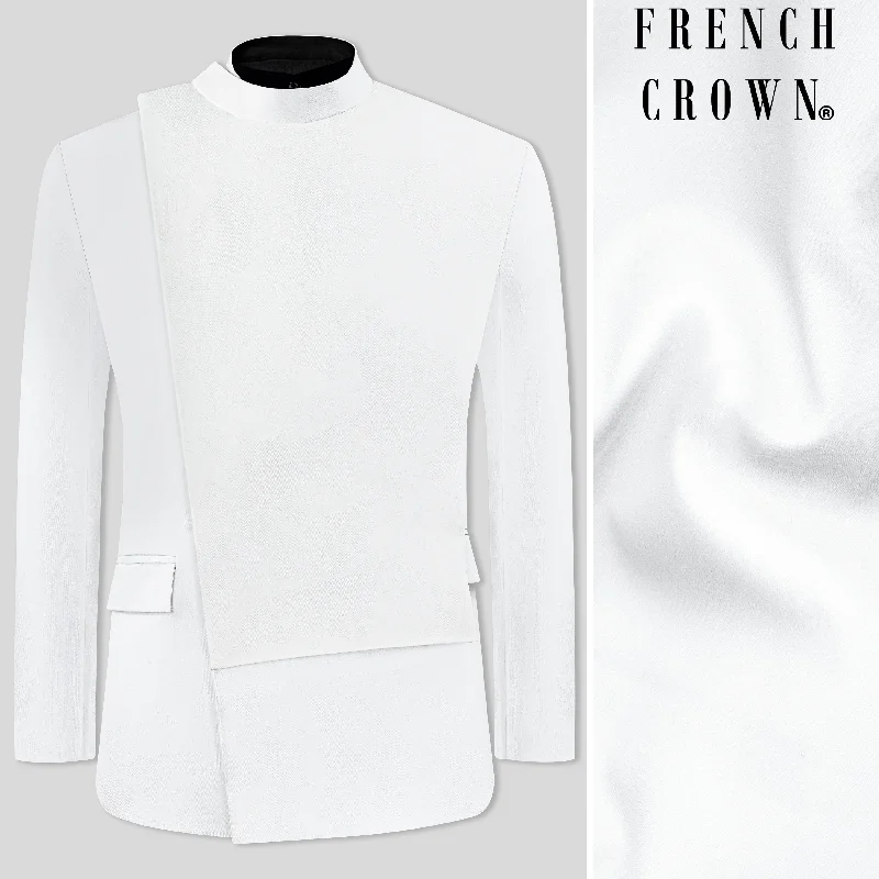 Shop affordable and stylish clothing – Limited-time discounts. Dove White Wool Rich Bandhgala Designer Blazer Shop affordable and stylish clothing – Limited-time discounts. Dove White Wool Rich Bandhgala Designer Blazer