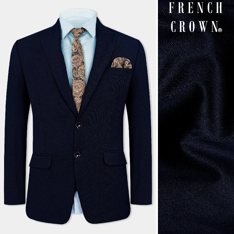 Upgrade your look with stylish, affordable men’s clothing. Ebony Blue Wool Rich Blazer Upgrade your look with stylish, affordable men’s clothing. Ebony Blue Wool Rich Blazer
