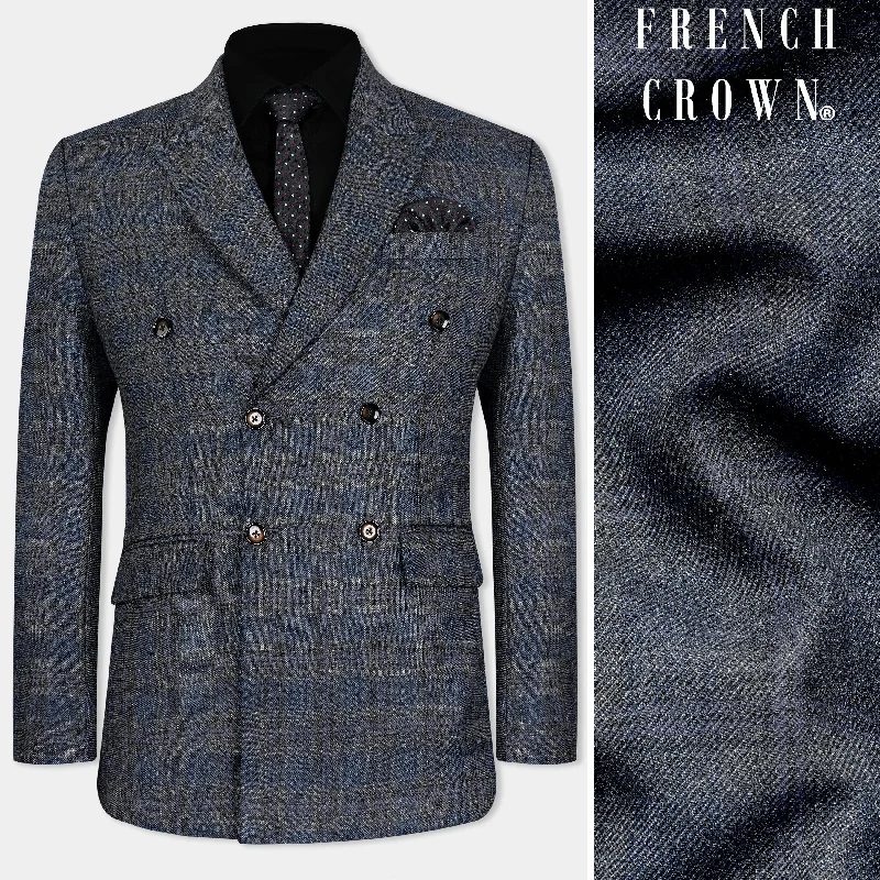 Flash discounts – men’s clothing essentials for less. Ebony Clay Blue and Gravel Gray Plaid Tweed Double Breasted Blazer Flash discounts – men’s clothing essentials for less. Ebony Clay Blue and Gravel Gray Plaid Tweed Double Breasted Blazer