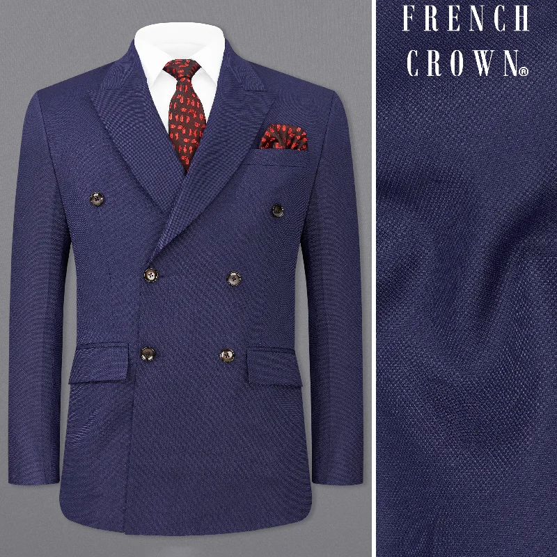 Exclusive online offer: Save 30% on all men's clothing. Ebony Clay Navy Blue Double Breasted Blazer Exclusive online offer: Save 30% on all men's clothing. Ebony Clay Navy Blue Double Breasted Blazer