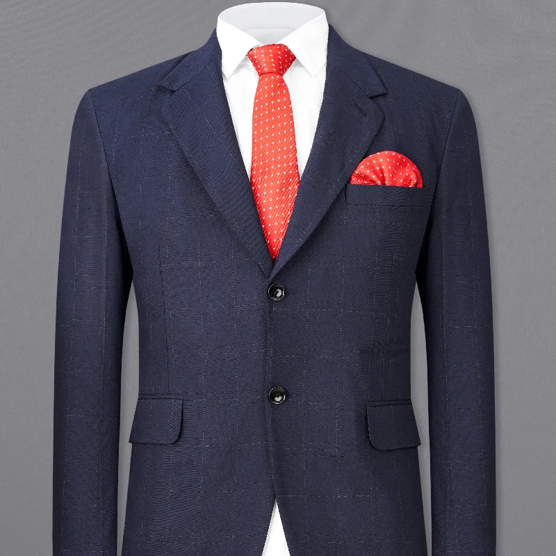 – Shop trendy clothing now. Ebony Clay Navy Blue Subtle Windowpane Single Breasted Blazer – Shop trendy clothing now. Ebony Clay Navy Blue Subtle Windowpane Single Breasted Blazer