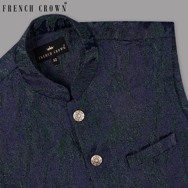 Save up to 70% clothing – Shop now for the best deals. Ebony Clay-Plantation Green Jacquard Nehru jacket Save up to 70% clothing – Shop now for the best deals. Ebony Clay-Plantation Green Jacquard Nehru jacket