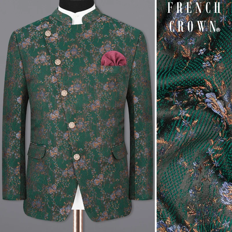 Massive discounts on all clothing items – Shop now for the best prices. Everglade Green Floral Textured Cross Placket Bandhgala Designer Blazer Massive discounts on all clothing items – Shop now for the best prices. Everglade Green Floral Textured Cross Placket Bandhgala Designer Blazer