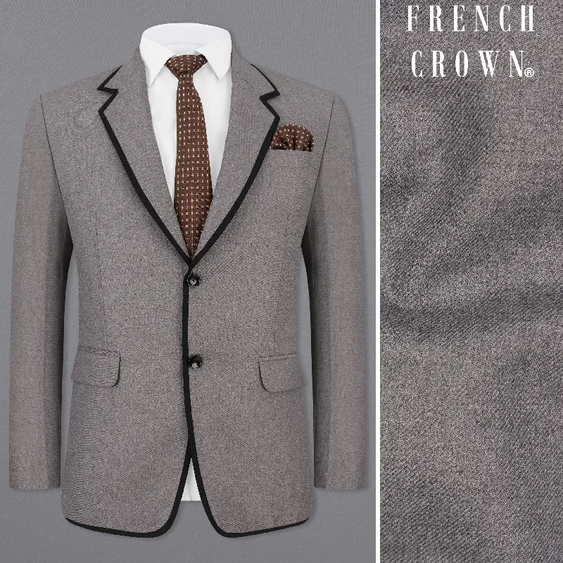 Shop affordable clothing for men – Up to 60% off! Feroda Gray with Black Piping Work Wool Rich Designer Blazer Shop affordable clothing for men – Up to 60% off! Feroda Gray with Black Piping Work Wool Rich Designer Blazer
