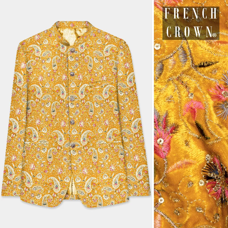 Shop our exclusive men’s fashion deals – limited time only! Firebush Yellow Velvet Floral Thread Embroidered Bandhgala Jodhpuri Shop our exclusive men’s fashion deals – limited time only! Firebush Yellow Velvet Floral Thread Embroidered Bandhgala Jodhpuri