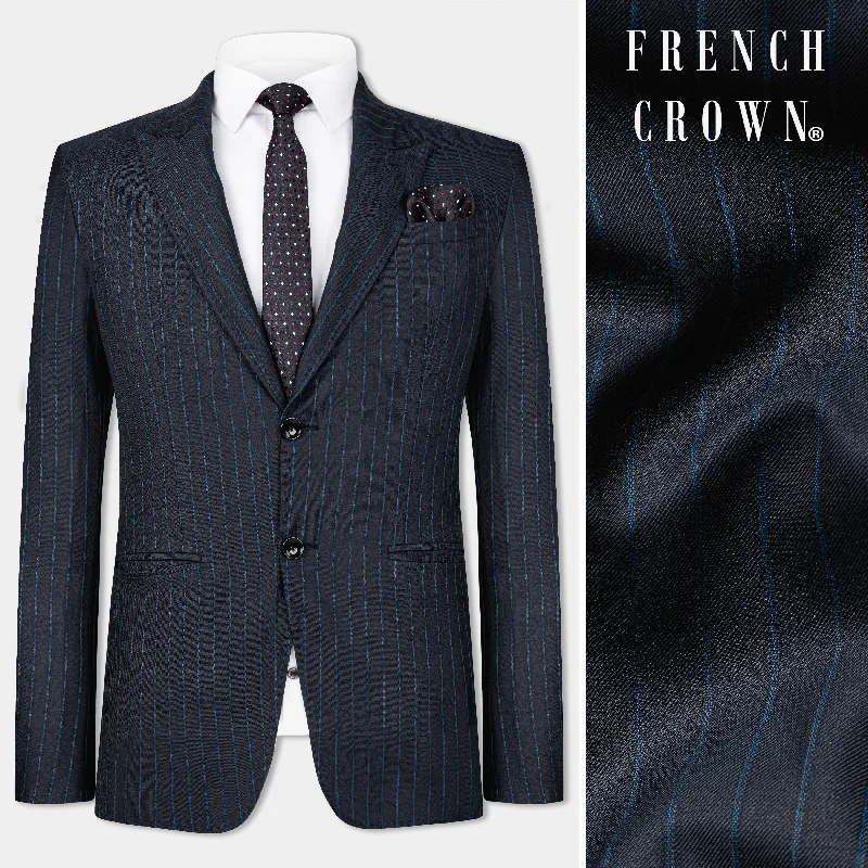 End-of-season clothing sale – Shop now for big savings! Firefly Blue Striped Wool Rich Blazer End-of-season clothing sale – Shop now for big savings! Firefly Blue Striped Wool Rich Blazer