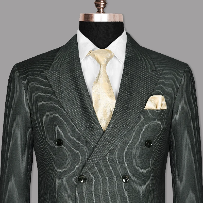 Don’t miss out – Limited-time   Gordons Gray Pinstriped Double Breasted Blazer
