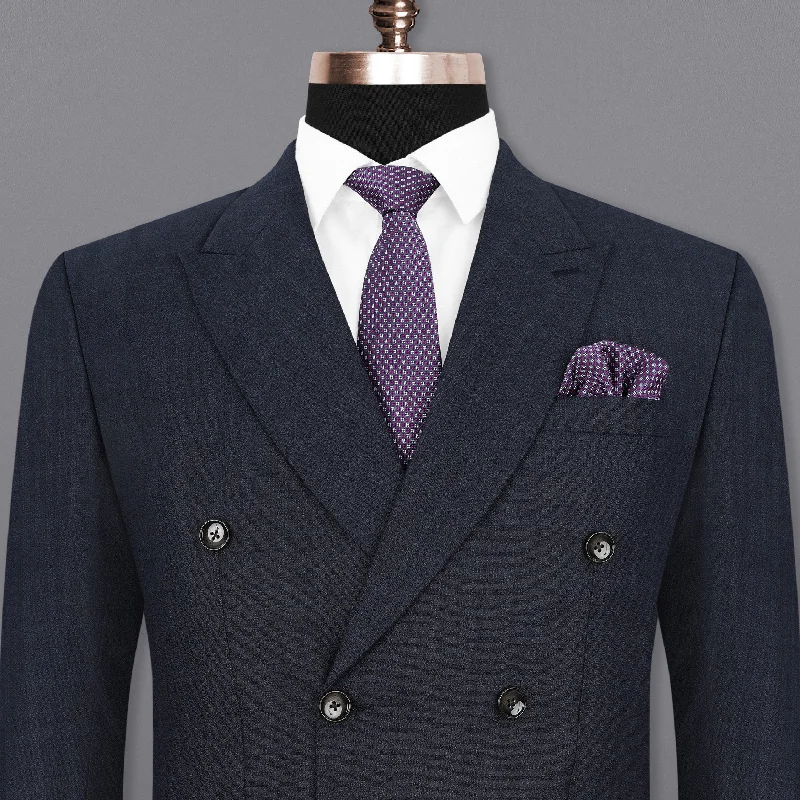 Save on top-selling fashion styles – Big discounts on men’s clothing. Gunmetal Blue Subtle Plaid Double Breasted Blazer Save on top-selling fashion styles – Big discounts on men’s clothing. Gunmetal Blue Subtle Plaid Double Breasted Blazer