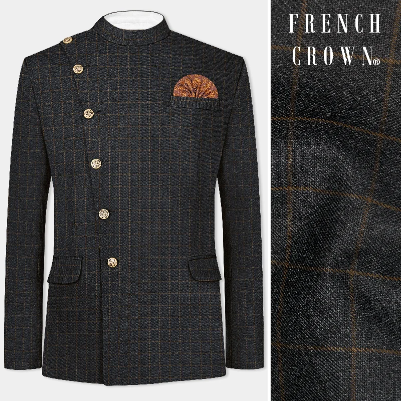 Limited-time discounts on clothing you’ll love Gunmetal Gray with Dirt Brown Windowpane Wool Blend Blazer Limited-time discounts on clothing you’ll love Gunmetal Gray with Dirt Brown Windowpane Wool Blend Blazer
