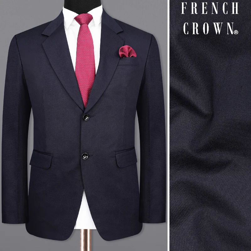 Shop trendy clothing at amazing prices – exclusive deals! Gunmetal Navy Blue Single Breasted Blazer Shop trendy clothing at amazing prices – exclusive deals! Gunmetal Navy Blue Single Breasted Blazer