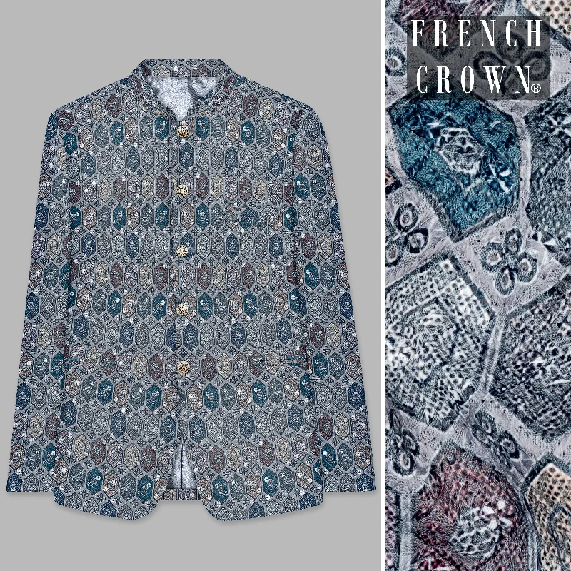 Shop stylish, comfortable men’s clothing at discounted prices. Gunsmoke Gray And Tuna Blue Multicolour Embroidered Bandhgala Jodhpuri Shop stylish, comfortable men’s clothing at discounted prices. Gunsmoke Gray And Tuna Blue Multicolour Embroidered Bandhgala Jodhpuri