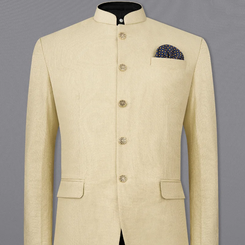 Hurry, the best deals on men’s fashion won’t last long! Hampton Beige Premium Cotton Bandhgala Blazer Hurry, the best deals on men’s fashion won’t last long! Hampton Beige Premium Cotton Bandhgala Blazer