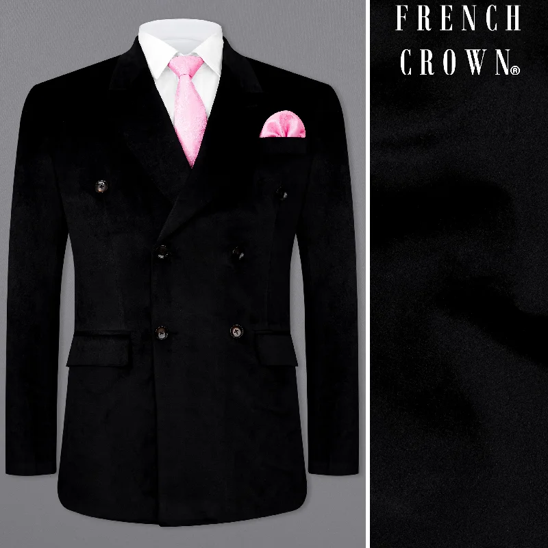 Exclusive discounts on all types of clothing – Shop now! Jade Black Double Breasted Velvet Blazer Exclusive discounts on all types of clothing – Shop now! Jade Black Double Breasted Velvet Blazer