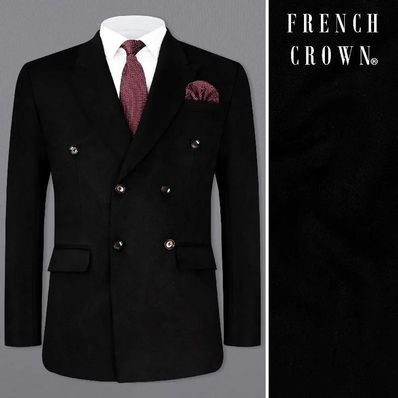 Shop the latest trends in men's clothing at unbeatable prices. Jade Black Velvet Double-Breasted Designer Blazer Shop the latest trends in men's clothing at unbeatable prices. Jade Black Velvet Double-Breasted Designer Blazer
