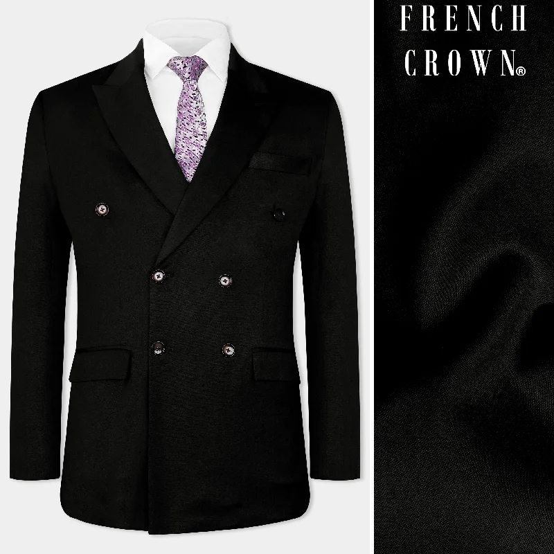Shop now for affordable fashion – Enjoy free shipping on clothing orders. Jade Black Wool Rich Double Breasted Blazer Shop now for affordable fashion – Enjoy free shipping on clothing orders. Jade Black Wool Rich Double Breasted Blazer