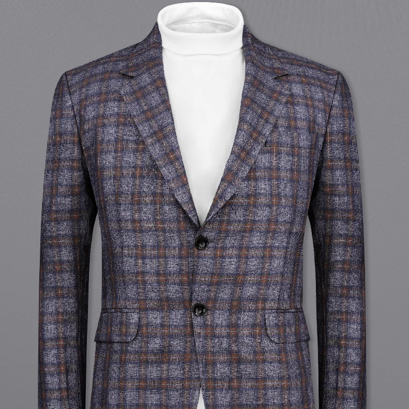 Huge deals on men’s clothing – Limited-time only! Martini Gray with Potters Brown Plaid Single Breasted Blazer Huge deals on men’s clothing – Limited-time only! Martini Gray with Potters Brown Plaid Single Breasted Blazer