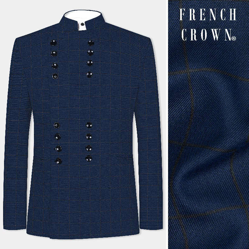 Check out the best prices on men's fashion basics – limited time offer. Midnight Blue Plaid Bandhgala Designer Blazer Check out the best prices on men's fashion basics – limited time offer. Midnight Blue Plaid Bandhgala Designer Blazer