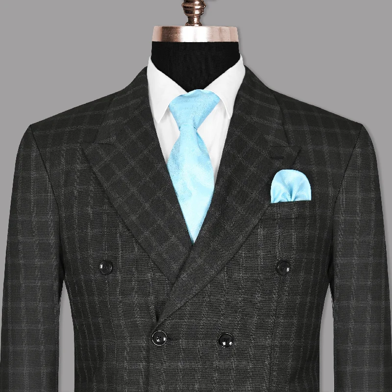 Shop the best clothing sales of the year! Mine shaft Black Windowpane Double Breasted Blazer Shop the best clothing sales of the year! Mine shaft Black Windowpane Double Breasted Blazer