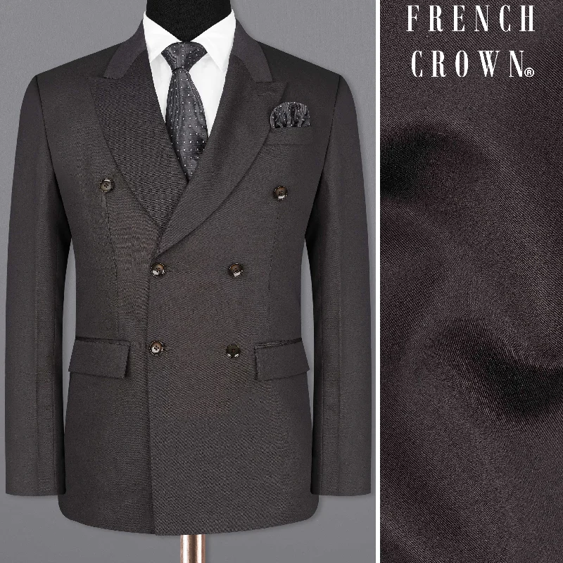 Shop new arrivals in clothing and save –  Mine Shaft Brown Double Breasted Blazer