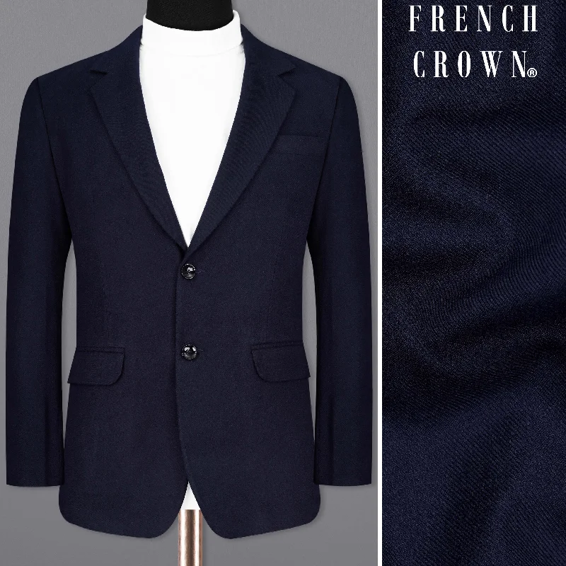 Best deals on men’s clothing – Sale ends soon, shop today!  Mirage Blue Pure Wool Single Breasted Blazer