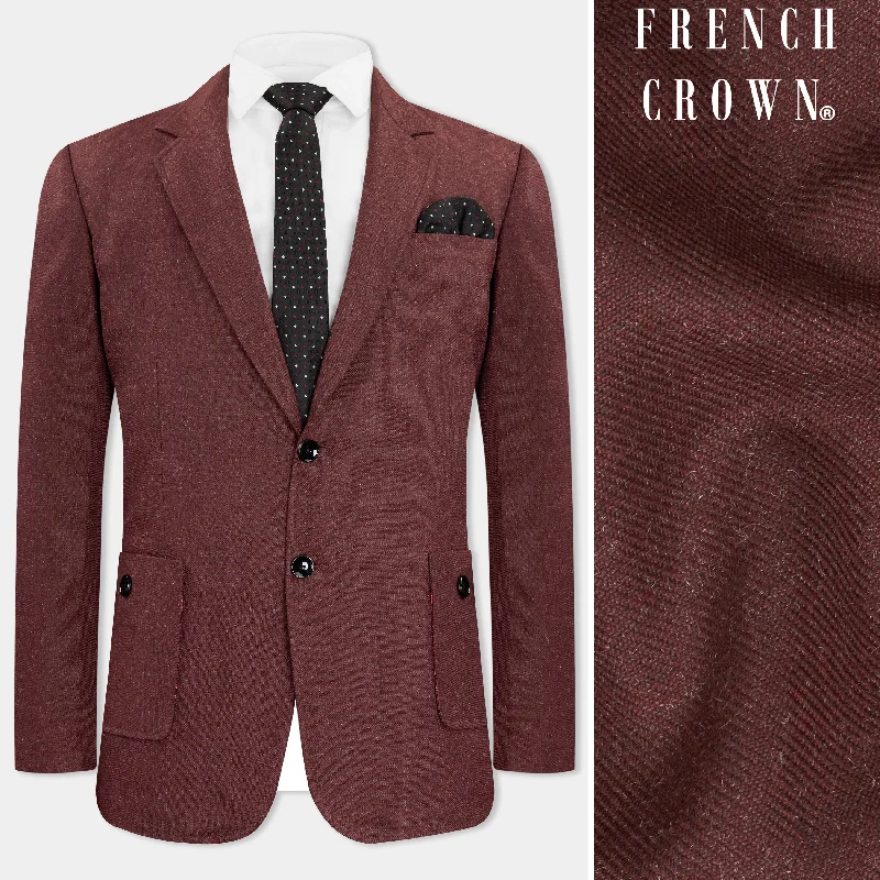 Shop the hottest fashion trends for less – deals you can’t miss. Noir Maroon Tweed Single Breasted Designer Blazer Shop the hottest fashion trends for less – deals you can’t miss. Noir Maroon Tweed Single Breasted Designer Blazer
