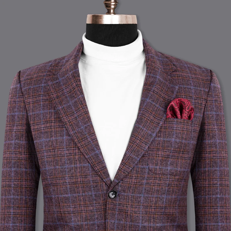 Shop now for fresh styles at discounted prices.  Old Copper Colorful Plaid Wool Rich Blazer