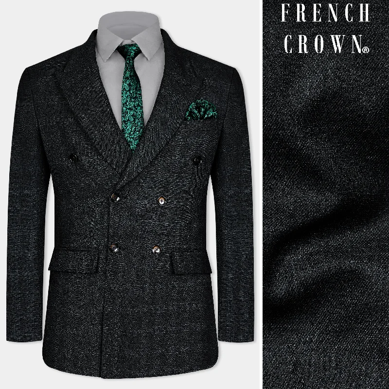 Get 25% off select men’s clothing when you shop online! Onyx Black Subtle Checkered Wool Rich Double Breasted Blazer Get 25% off select men’s clothing when you shop online! Onyx Black Subtle Checkered Wool Rich Double Breasted Blazer